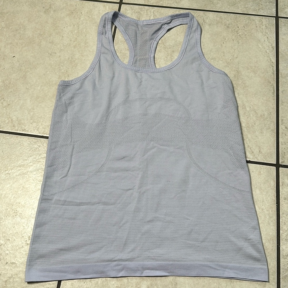 Lululemon Swiftly‎ Tech Racerback Light Purple Tank Size 10